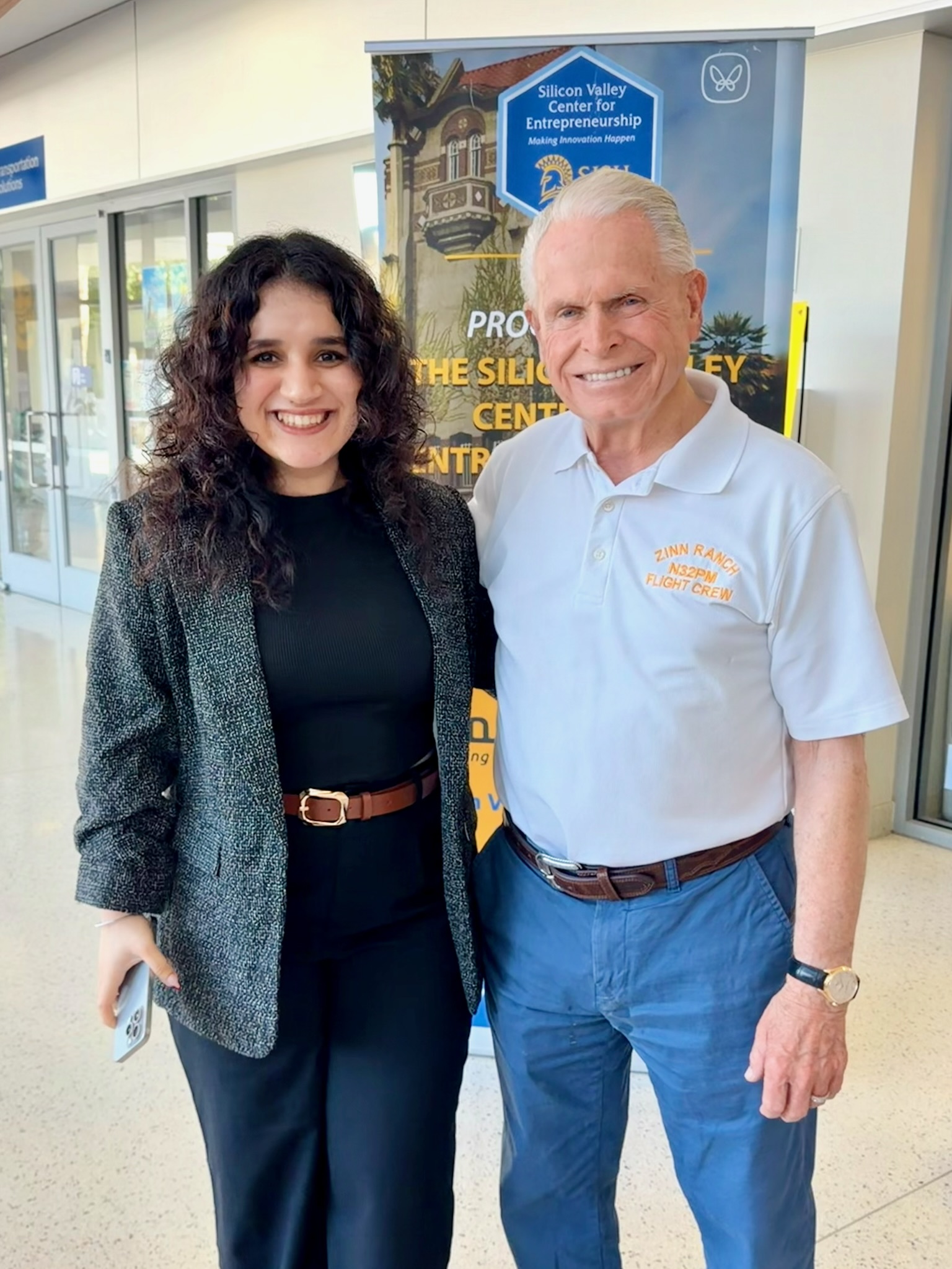 Shivangi Dua with Ray Zinn