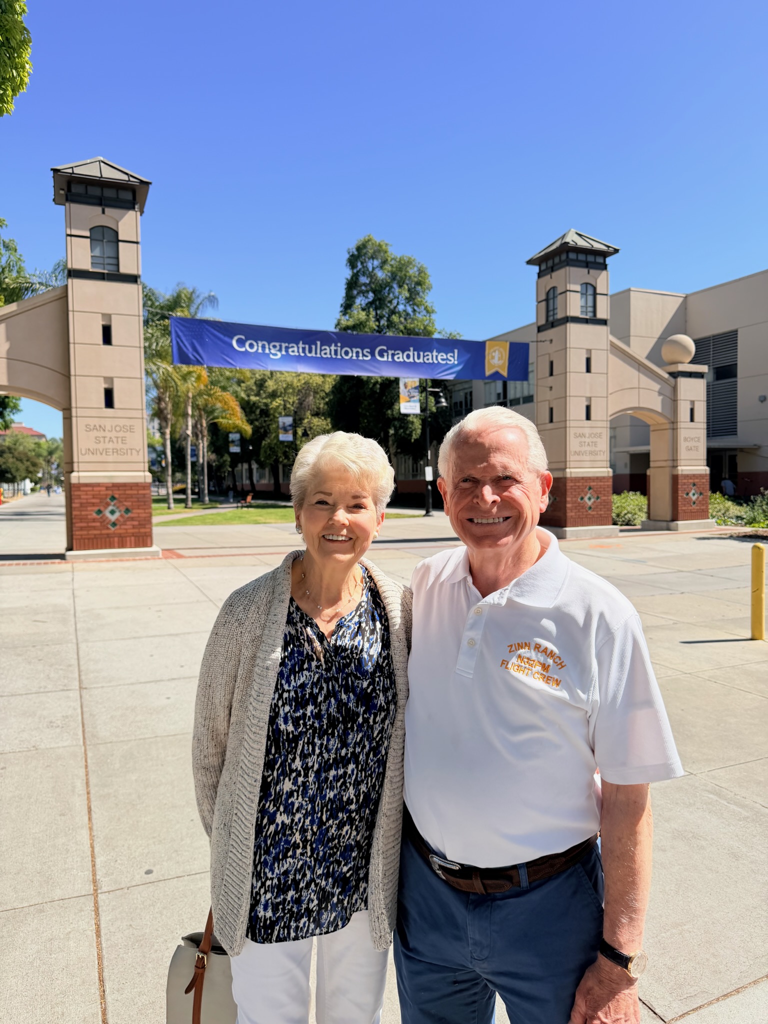 Ray Zinn and Mrs. Zinn at SJSU